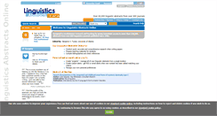 Desktop Screenshot of linguisticsabstracts.com