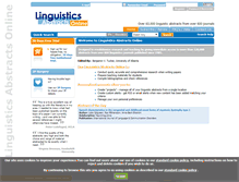 Tablet Screenshot of linguisticsabstracts.com